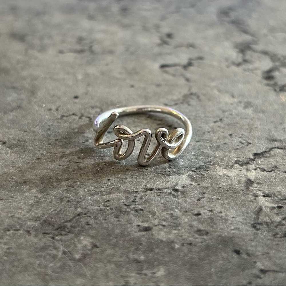 Tiffany & Co. Paloma’s Graffiti Love Ring in Sterling Silver